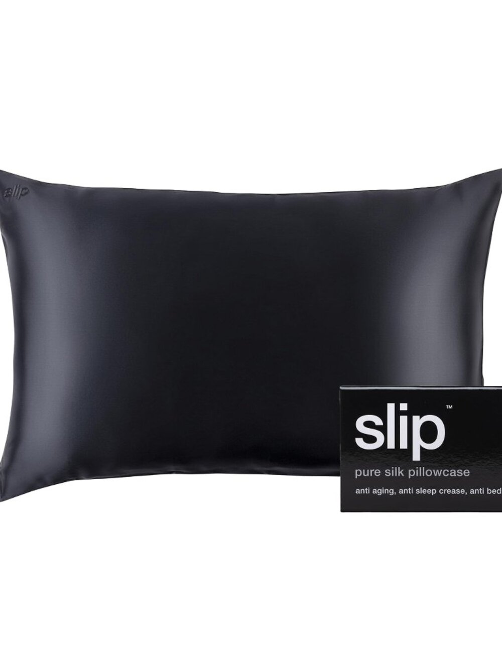 Slip Queen Pillowcase (Style #SLIP-6018) – Black – NIB